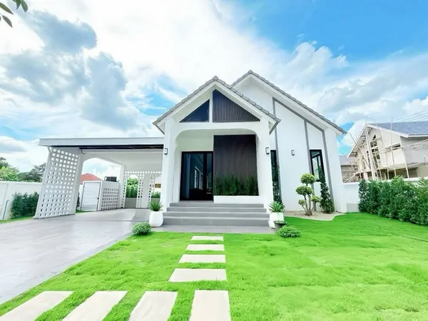 ขายบ้านชั้นเดียวพูลวิลล่า Pool Villa 143.4ตรว. 5นอน4น้ำ ราคาเริ่ม8.Xล้าน ฟรีโอน เฟอร์ของแถม แกรนด์แคนยอนหางดง ต.น้ำแพร่