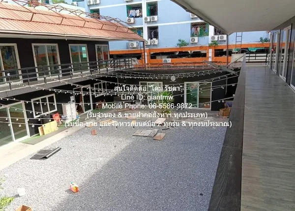 สำนักงาน ให้เช่าอาคาร 1-2 ชั้น 3 อาคาร พร้อมลานเอนกประสงค์ และที่จอดรถ รวม 1,000 ตร.ม. ใกล้ MRT ห้วยขวาง VERY GOOD เดิมเ