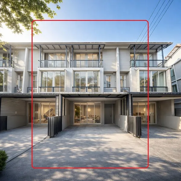 เฟอร์ครบ อารียา BTS ม.เกษตร 2.5 กม. ลาดปลาเค้า ให้เช่าทาว์นโฮมหรู 3ชั้น 18ตร.ว. 3นอน 4ห้องน้ำ เครื่องใช้ไฟฟ้าพร้อมอยู่