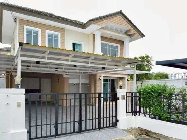 ขายบ้านเดี่ยว ภัสสร วัชรพล วงแหวน 58ตรว 3นอน 2น้ำ บ้านพร้อมอยู่ แถมเฟอร์ แอร์4เครื่อง ใกล้ทางด่วนจตุโชติ ฟรีโอน