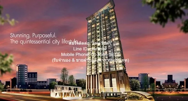 Condo. ริธึม รัชดา Rhythm Ratchada 1BEDROOM 20000 BAHT ไม่ไกลจาก MRT รัชดาภิเษก หรูอยู่สบาย กรุงเทพ