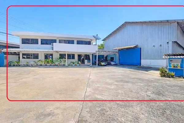 พัฒนาการ สวนหลวง ร.9 400ม. ให้เช่าโกดัง ที่ดิน 1ไร่ 1งาน สำนักงาน 2 ชั้น 1,773 ตร.ม.เขตประเวศ พาราไดซ์ พาร์ค