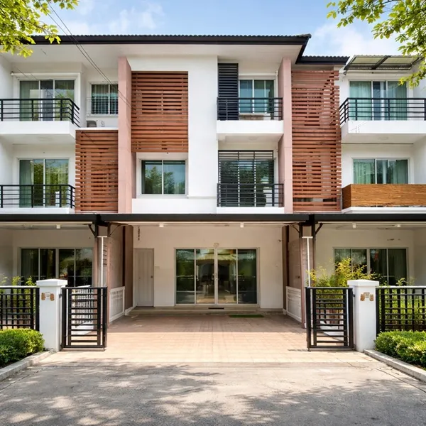 4นอน 5แอร์ BTSอ่อนนุช 1.6กม. กว้าง 5เมตร ทาวน์โฮม 3ชั้น อ่อนนุช15-19 ฟังก์ชันครบ 3น้ำ 22 ตร.วา จัดเต็มเฟอร์ฯ และเครื่องใ