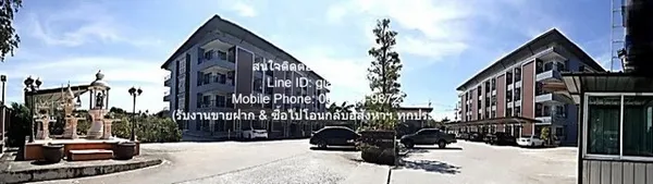 อพาร์ทเมนท์ //ต่ำกว่าราคาประเมิน//ขาย (Apartment) อพาร์ทเม้นท์ (ใกล้อมตะนคร บายพาสชลบุรี) 4 ชั้น 2 อาคาร 134 ห้อง บนที่ด