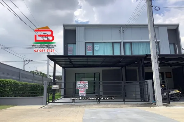 ทาวน์โฮม เนื้อที่ 35 ตร.ว. โครงการ พลีโน่ รามอินทรา-จตุโชติ : Pleno Ramintra-Chatuchot (ซอยไทยรามัญ) ถนนรามอินทรา แขวงสามวาตะวันตก เขตคลองสามวา