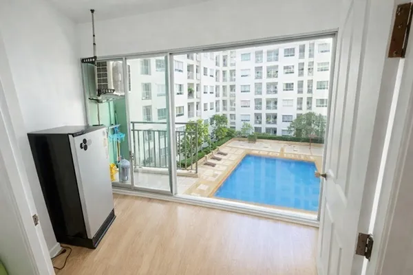 BTS วัดพระศรีมหาธาตุ 450 ม.เซนทรัลรามอินทรา 100ม. ให้เช่าคอนโดลุมพินี วิลล์ รามอินทรา หลักสี่ ห้องชั้นสูง 31 ตร.ม.วิวโล่