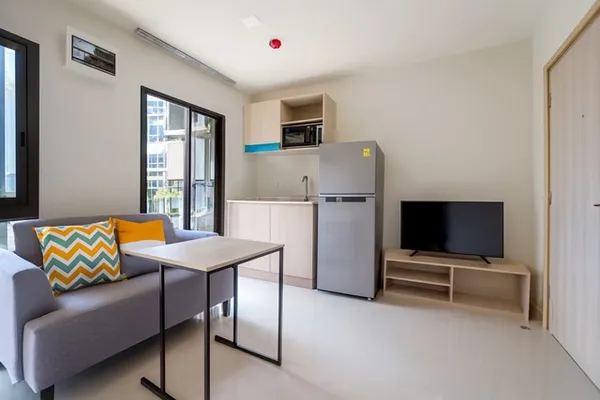 โปรจองด่วน 1 นอน 1 น้ำ ดีคอนโด คาล์ม รามคำแหง 40 ห้องใหม่พร้อมอยู่ MRT ลำสาลี 1.6 กม.พื้นที่ใช้สอย 30 ตร.ม.บรรยากาศสงบ เ