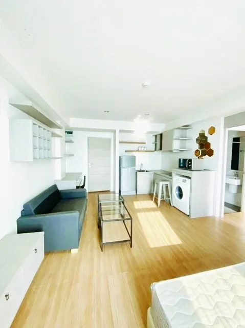 ห้องขนาดใหญ่ 1น้ำ โรบินสัน ศรีสมาน 2.3กม. ให้เช่าคอนโด เดอะ จีโอ การ์ดิน หลักหก 1นอน ม.รังสิต 2กม. 42ตร.ม.