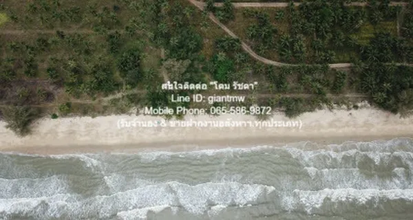 พื้นที่ดิน ให้เช่าระยะยาวที่ดินแปลงใหญ่ 100 ไร่ ติดทะเลบางสะพาน (ตรงข้ามเกาะทะลุ) ราคา 1,500,000 บาท/เดือน 40000 ตร.วา 1