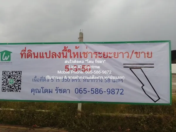 พื้นที่ดิน ให้เช่าระยะยาวที่ดินแปลงใหญ่ 5-3-50 ไร่ ติดถนนติวานนท์-ปทุมธานีราคา 420,000 บาท/เดือน 420000 BAHT ใกล้ ห้าแยก