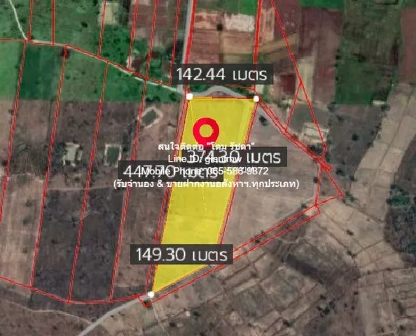 ที่ดิน ขายที่ดินเปล่า 31-3-58 ไร่ ต.โป่งแดง อ.เมืองตาก จ.ตาก ราคา 8 ล้านบาท 31 RAI 3 Ngan 58 ตรว. ใกล้กับ ห่างทางหลวงชนบ