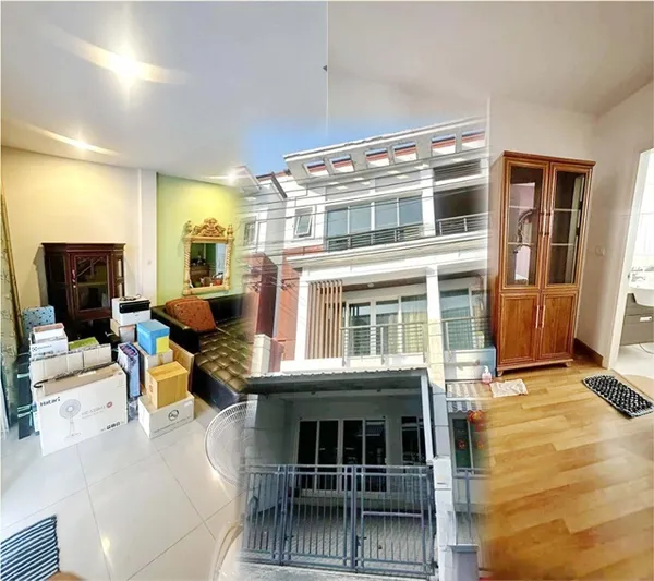 บ้านกลางเมือง 3 ชั้น นานาชาติสิงคโปร์ 700 ม พระราม9 3 แอร์ จัดเต็มเฟอร์ หรูหรา เหม่งจ๋าย 4นอน ประชาอุทิศ เดอะซีน ทาวน์ อ