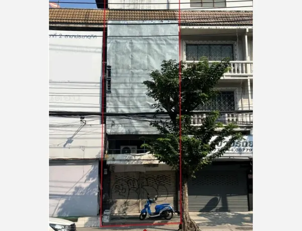 ขายถูกที่สุดในย่านนี้ อาคารพาณิชย์ 3.5 ชั้น 20 ตารางวา อยู่ปากซอยประชาอุทิศ 49 ติดถนนประอุทิศ บางมด ทุ่งครุ ใกล้ มจธ.บางมด