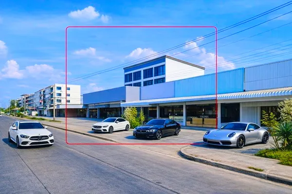 ให้เช่าศูนย์ซ่อมรถพร้อมกิจการ พร้อมอาคารพาณิชย์ 4คูหา แม็คโคร ปทุมธานี 700ม. 10นอน 4น้ำ 340 ตร.ว. 2,360 ตร.ม.