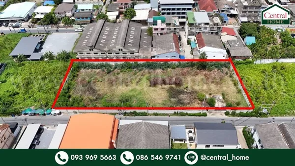 ที่ดินสีม่วง ถมแล้ว 1-3-83.1 ไร่ สุขสวัสดิ์ 78 - พระประแดง แปลงสวย