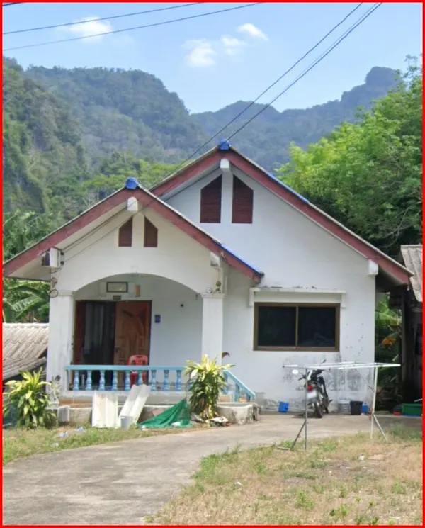 ขายที่ดินพร้อมบ้านพักอาศัย 2 หลัง บรรยากาศธรรมชาติ ติดลำคลอง จังหวัดพังงา