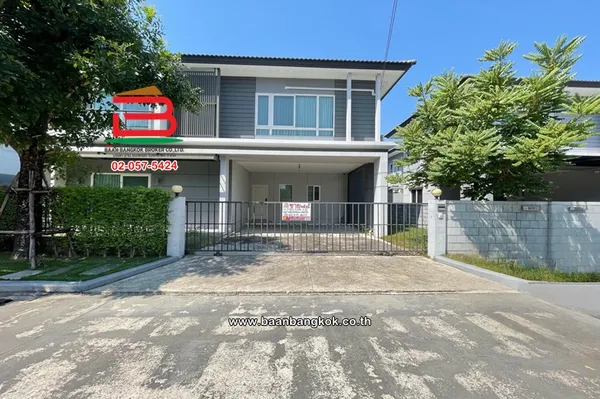 บ้านเดี่ยว เนื้อที่ 61.5 ตร.ว. โครงการ Centro Bangna-Wongwaen เซนโทร บางนา-วงแหวน (ซอยเฉลิมพระเกียรติ ร.9 30 แยก 3-1) แขวงดอกไม้ เขตประเวศ