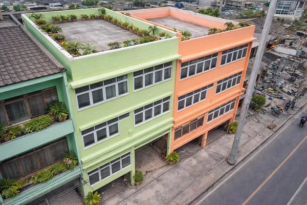 ให้เช่า อาคาร4 ชั้น 2 คูหา 3 น้ำ 3 นอน ม.มจพ 1.7 กม. 80ตร.ว. 420ตร.ม. ถ.ประชาชื่น-วงศ์สว่าง 21-29 MRT วงศ์สว่าง 500 ม.