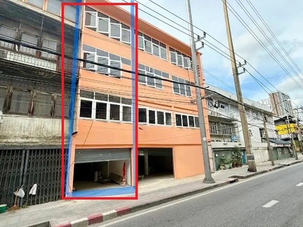 อาคารพาณิชย์ให้เช่า 4 ชั้น 1 นอน 1 น้ำ MRT วงศ์สว่าง 600 ม. ติดถนนใหญ่ 160 ตร.ม.อาคารปรับปรุงใหม่ เหมาะทำร้านค้า