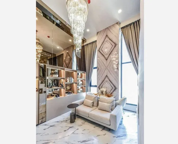 (Owner posts) Condo Park Origin Ratchathewi 2-storey duplex 29th floor, 2 Beds 2 Baths Fully furnished, Ready to move in on 3 March 2026