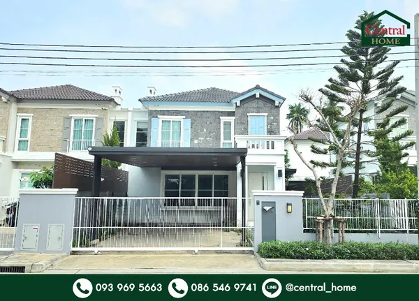 บ้านแฝด อัญญ่า ราชพฤกษ์ - นครอินทร์ ติดถนนเมน ถูกสุดในโครงการ