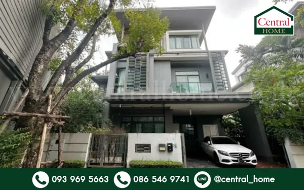 บ้านเดี่ยว 3 ชั้น นาราสิริ ไฮด์อเวย์ นวมินทร์ หลังริม