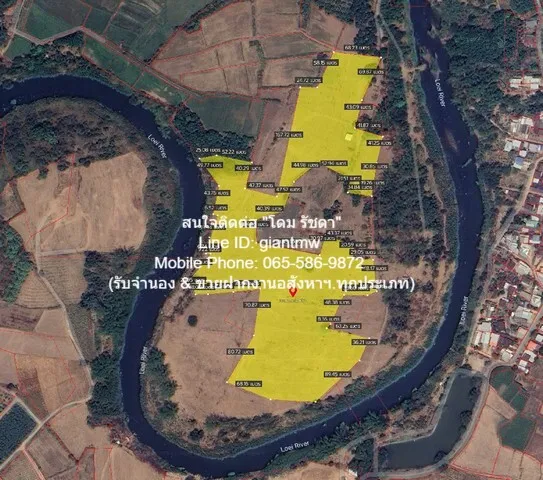 พื้นที่ดิน ขายที่ดินไร่อ้อย เนื้อที่ 45-0-31.9 ไร่ ติดแม่น้ำเลย อ.เมืองเลย จ.เลย, ราคา 18.7 ล้านบาท เดินทางง่าย เลย