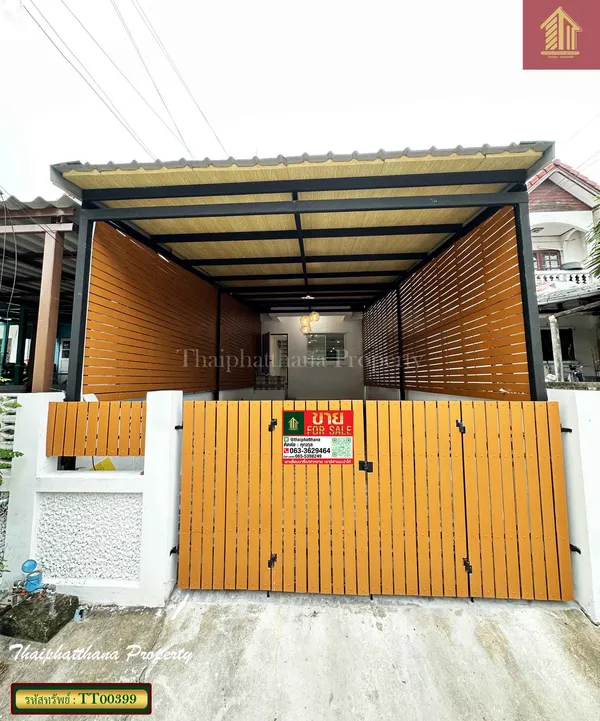 หมู่บ้านวโรชา 5 บางเพรียง ใกล้นิคมอุตสาหกรรมบางพลี ทาวน์เฮ้าส์รีโนเวทใหม่