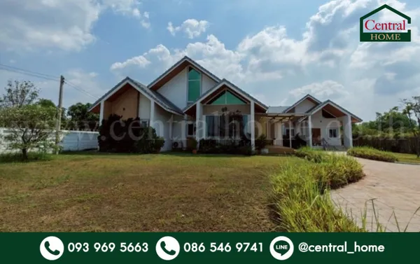 บ้านเดี่ยว 2 หลัง พร้อมที่ดิน 1 ไร่ 55.4 ตารางวา เกาะโพธิ์ นครนายก