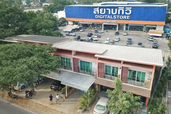 สยามทีวี ดิจิตอลสโตร์(ลำพูน) 400ม. เช่าอาคารพาณิชย์ 2 นอน 2 น้ำ อาคาร 2 ชั้น 2 คูหา ขนาด 30 ตร.ว. 240 ตร.ม. พร้อมเฟอร์ฯ 