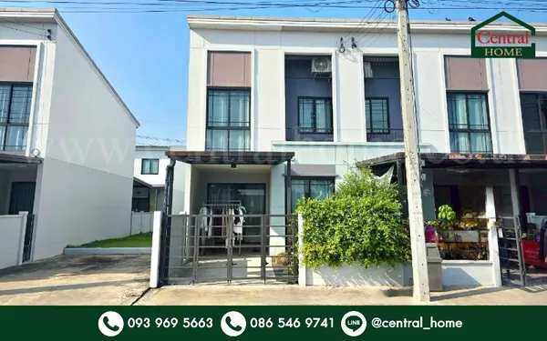 ทาวน์โฮม พลีโน่ รังสิต - ปทุมธานี หลังริม ตกแต่งสวย พร้อมอยู่