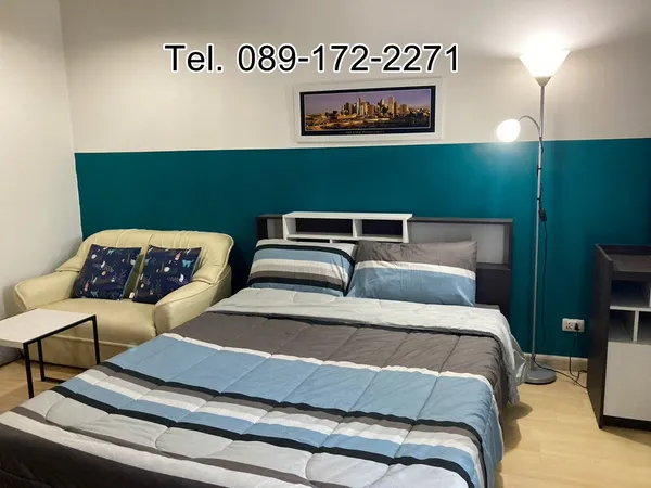 ให้เช่า Condo Iris Avenue อ่อนนุช-ลาดกระบัง ใกล้ Airport Link ลาดกระบัง 28 ตารางเมตร ชั้น 8 ตึก 2 ตกแต่งครบ