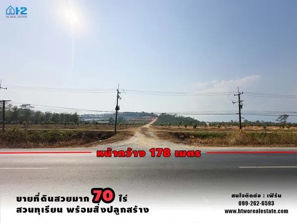 ขายที่ดินจันทบุรีสวยมากๆ 
ที่ดินขนาด 70 ไร่ ติดถนนใหญ่เส้น จันทบุรี-สระแก้ว ทางหลวงหมายเลข 317 