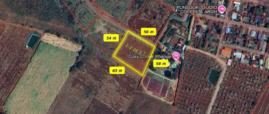 ขายที่ดินแปลงสวย 2-2-26.5 ไร่ โครงการ Myeson Valle