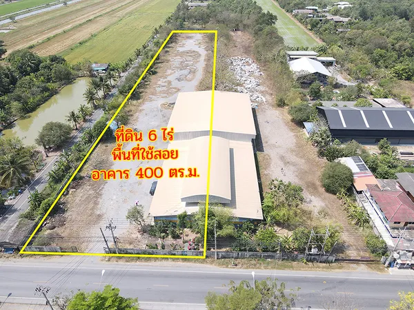 ให้เช่าที่ดินพร้อมสำนักงานและอู่รถเมล์ บนที่ดิน 6 ไร่ คลองหก ปทุมธานี