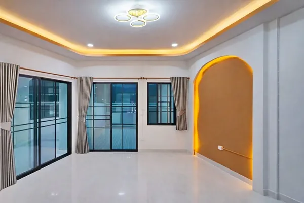 ทาวน์เฮาส์ 2นอน 2-3A/C โรงเรียนเศรษฐบุตร สินแพทย์เสรีรักษ์ 2น้ำ หลังมุม MRT สายสีชมพู 300 ม. ใกล้ตลาดมีนบุรี 800ม. 26 ตร