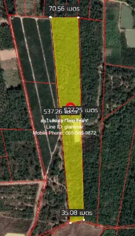 พื้นที่ดิน บ.ทุ่งเคล็ด ต.วังจันทร์ อ.แก่งกระจาน จ.เพชรบุรี ขนาด 7096 ตาราง-วา 7700000 thb ใกล้กับ ห่างทางหลวงหมายลข 3501