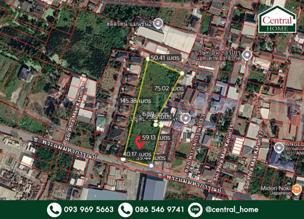 ที่ดินถมแล้ว 5 ไร่ ซอยพระแม่การุณย์ ศรีสมาน เดินทางสะดวก ใกล้ทางด่วน