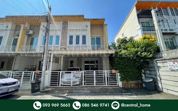 ทาวน์เฮ้าส์ โกลเด้น ซิตี้ ปิ่นเกล้า - จรัญสนิทวงศ์ หลังริม พร้อมเข้าอยู่