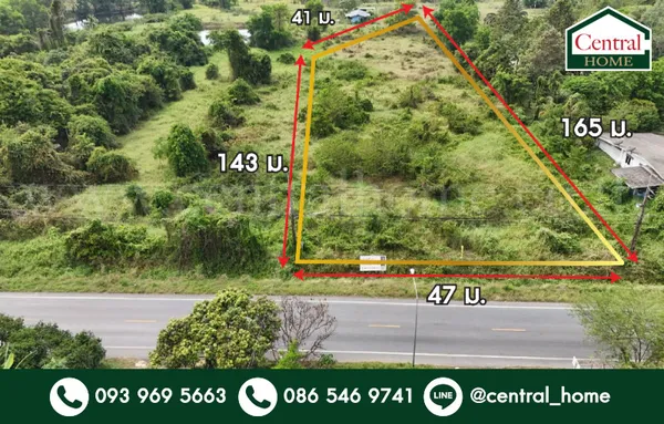 ที่ดินเปล่า 4 ไร่ ติดถนนใหญ่ นย.2003 ป่าขะ นครนายก