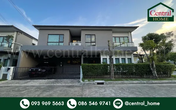 บ้านเดี่ยว เซนโทร ราชพฤกษ์-สวนผัก บิวอินทั้งหลัง แปลงริมข้างสวน พร้อมเข้าอยู่