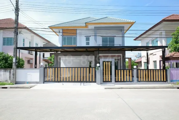 ขายบ้านเดี่ยว 2 ชั้น ม.เปี่ยมภิรมย์ เนื้อที่ 68.7 ตรว 4นอน 3น้ำ บิ้วอินมือสอง ต่อเติมครัวลงเข็ม อยู่เส้นเมน หลังบ้านโล่ง