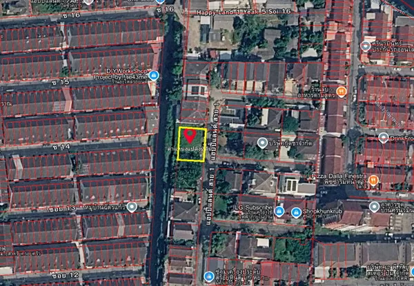 ขายที่ดิน แฮปปี้แลนด์ หมู่บ้านเฟื่องฟ้า ถนนนวมินทร์ เขตบางกะปิ กรุงเทพมหานคร