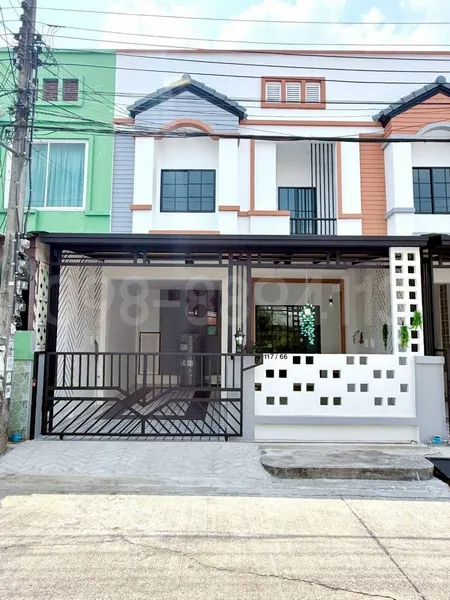 ขายทาวน์เฮ้าส์ 2 ชั้น ม.ณัฐกานต์ ซ.สายไหม 64 เนื้อที่ 21 ตรว 4นอน 2น้ำ พร้อมของแถมหลากหลาย