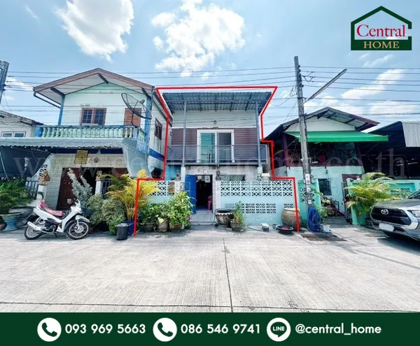 บ้านเดี่ยว เคหะร่มเกล้า 27 ลาดกระบัง หน้าบ้านไม่ชนใคร