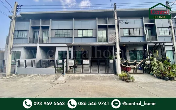 ทาวน์โฮม สิริ เพลส รังสิต ต่อเติมครบ พร้อมเข้าอยู่ ใกล้ทางด่วนบางพูน