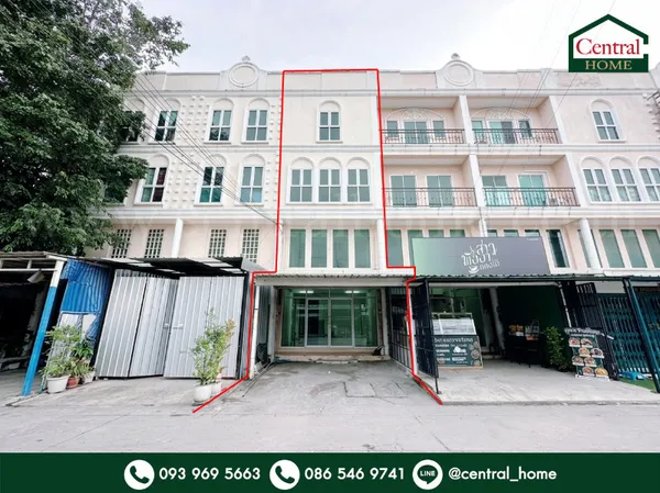 อาคารพาณิชย์ 3.5 ชั้น ทำเลทอง ถนนนวมินทร์ ใกล้ตลาดปัฐวิกรณ์