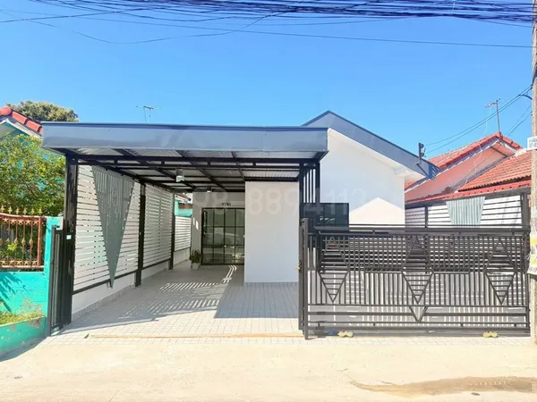 ขายบ้านชั้นเดียว ทำเลดี ย่านหนองจอก เนื้อที่ 34 ตรว 3นอน 2น้ำ แถมเฟอร์นิเจอร์ครบชุด เปลี่ยนสุขภัณฑ์ใหม่ทั้งหมด