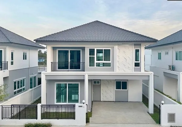 ม.เทคโนโลยีมหานคร บิ๊กซี หนองจอก 400 ม.ให้เช่าบ้าน 4 นอน 3 น้ำ ใกล้แม็คโคร 800 ม. 50 ตร.วา. 200 ตร.ม. บ้านเดี่ยว 2 ชั้น