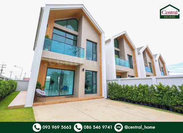 บ้านเดี่ยว วีล่า โฮม แอท สามพราน นครปฐม บ้านใหม่ แปลงหลังมุม สไตล์นอร์ดิก ราคาถูก